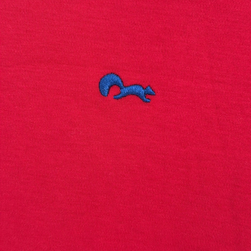 Arturo Calle Mens Red Short Sleeve Polo Shirt Blue Squirrel Logo Size XXL New - Picture 5 of 7